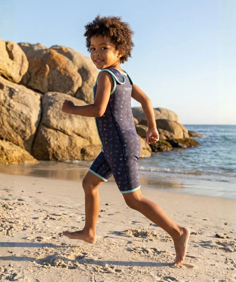 Watery Neoprenanzug für Kinder - Baia Shorty - Atlantic Turquoise