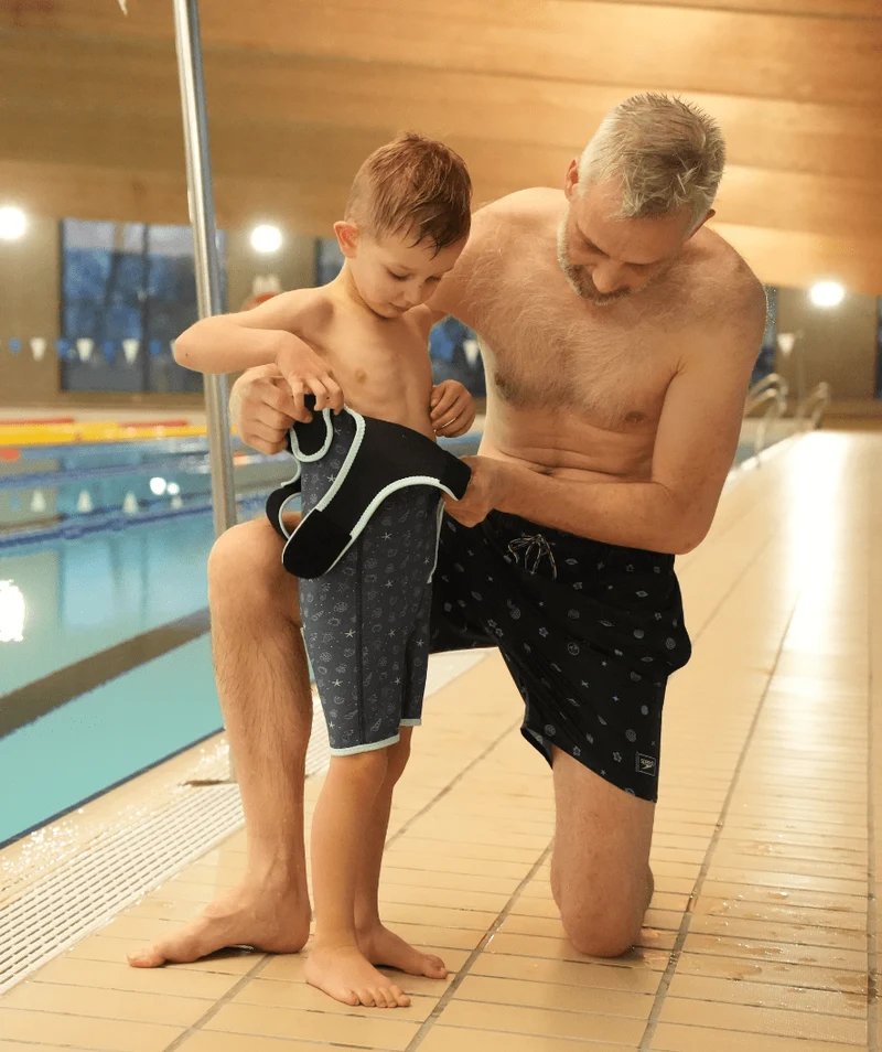 Watery Neoprenanzug für Kinder - Baia Shorty - Atlantic Turquoise