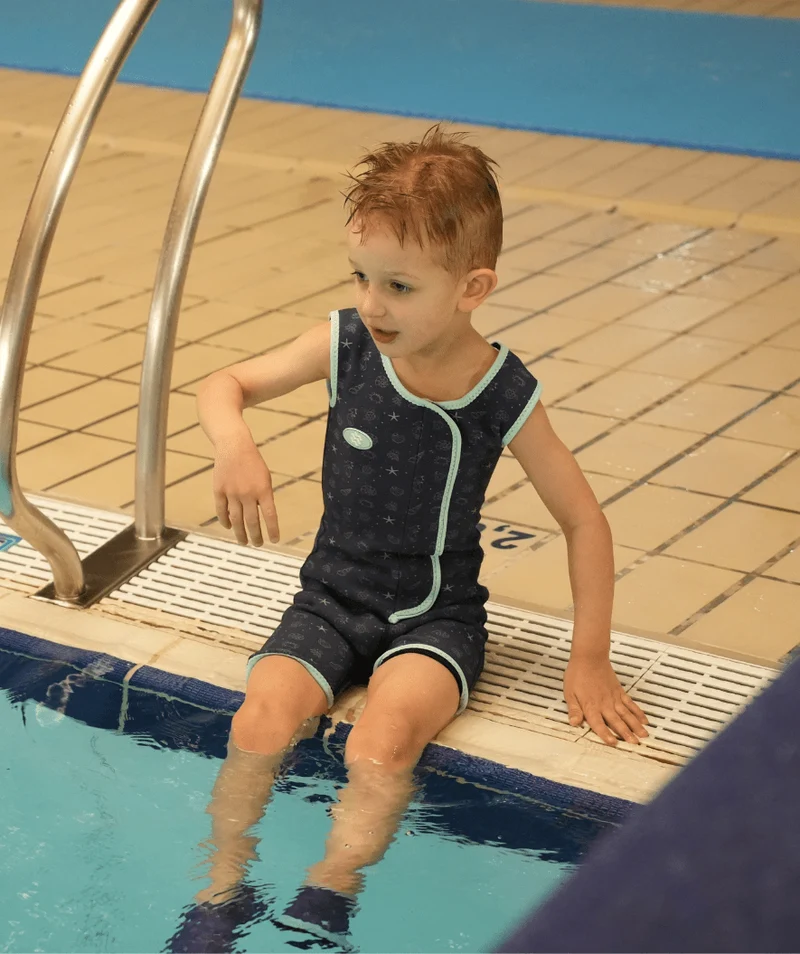 Watery Neoprenanzug für Kinder - Baia Shorty - Atlantic Turquoise