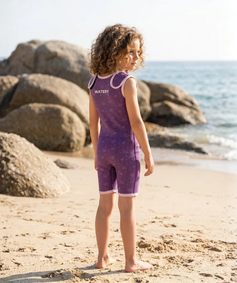 Watery Neoprenanzug für Kinder - Baia Shorty - Atlantic Purple