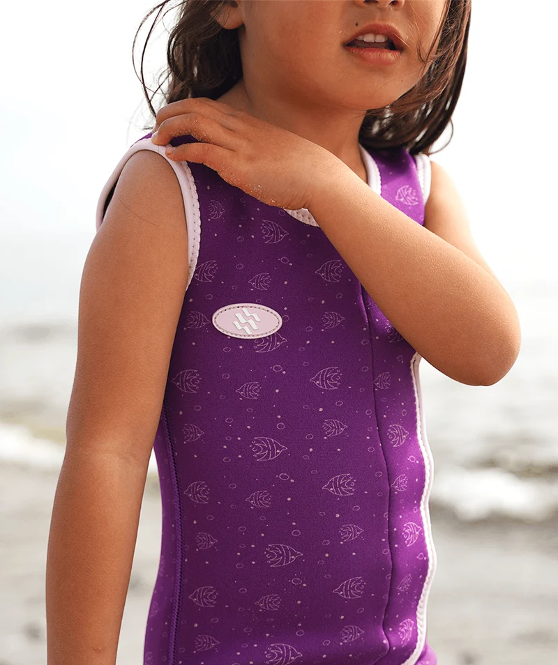Watery Neoprenanzug für Kinder - Baia Shorty - Atlantic Purple