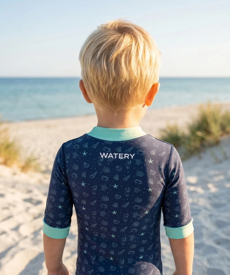 Watery Neoprenanzug für Babys - Baia Full-Body - Atlantic Turquoise
