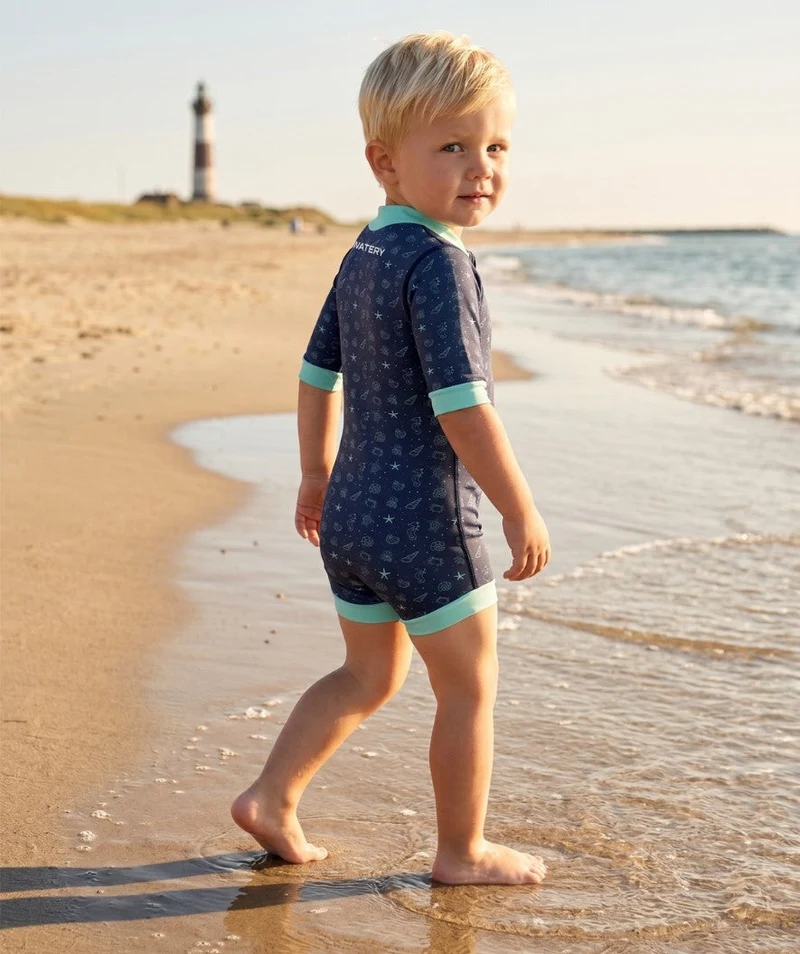 Watery Neoprenanzug für Babys - Baia Full-Body - Atlantic Turquoise