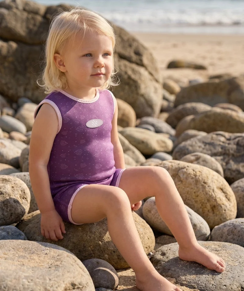 Watery Neoprenanzug für Babys - Baia Wrap - Atlantic Purple