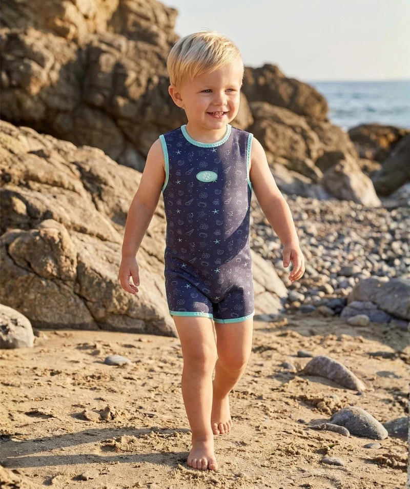 Watery Neoprenanzug für Babys - Baia Wrap - Atlantic Turquoise
