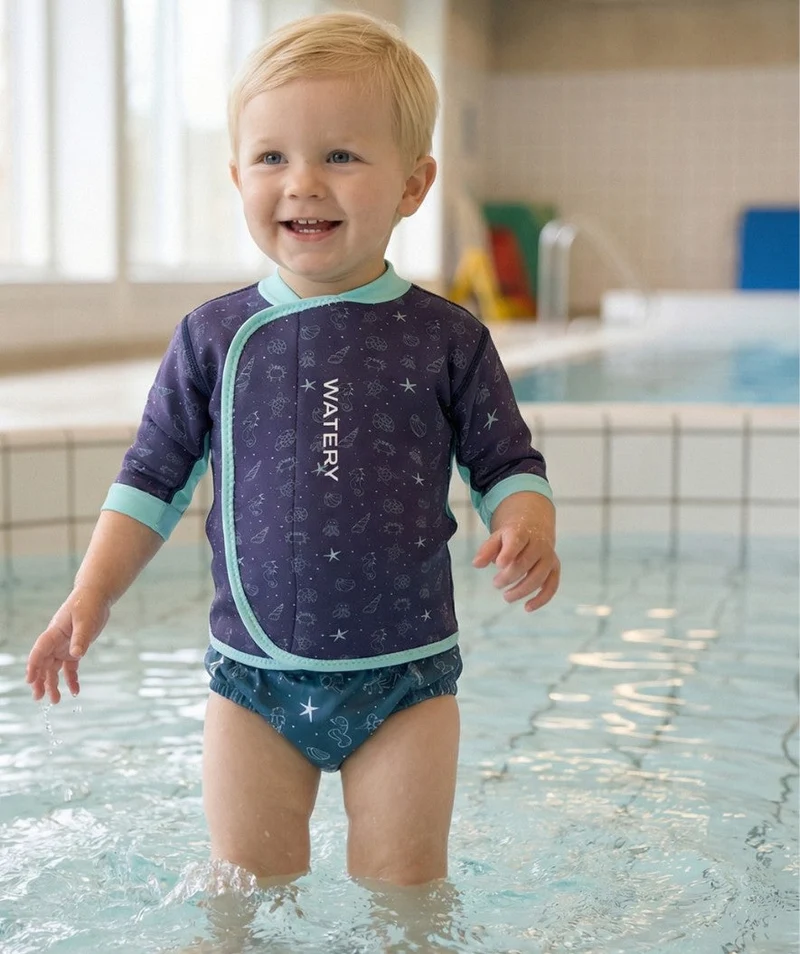 Watery Neopren Shirt - Baia Top - Atlantic Turquoise