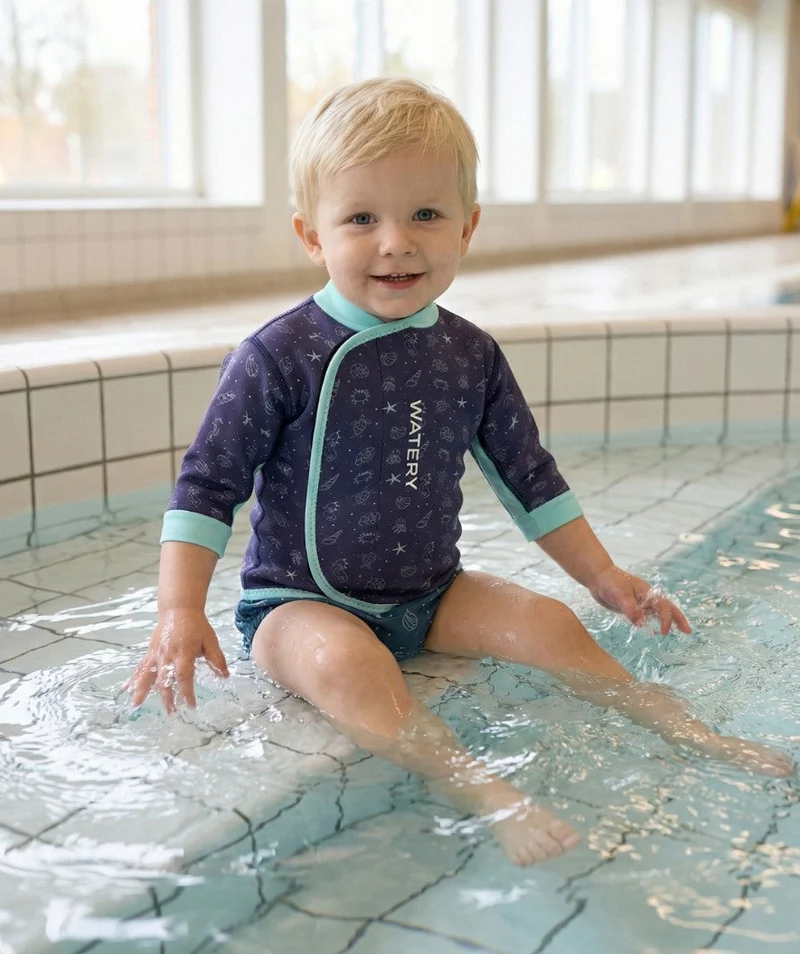 Watery Neopren Shirt - Baia Top - Atlantic Turquoise