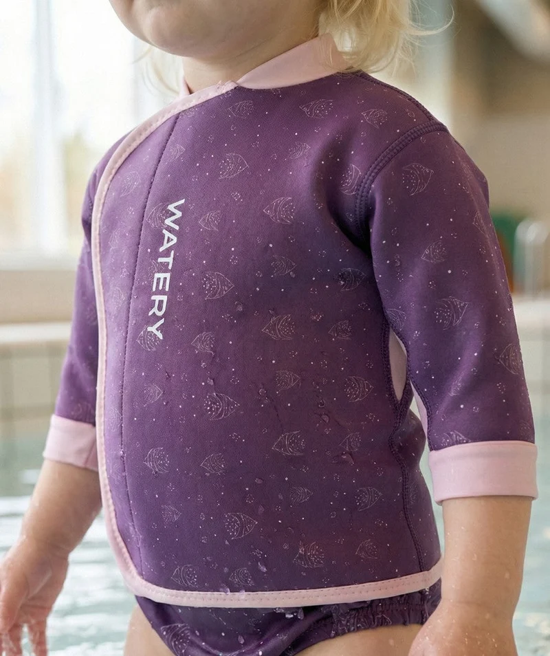 Watery Neopren Shirt - Baia Top - Atlantic Purple