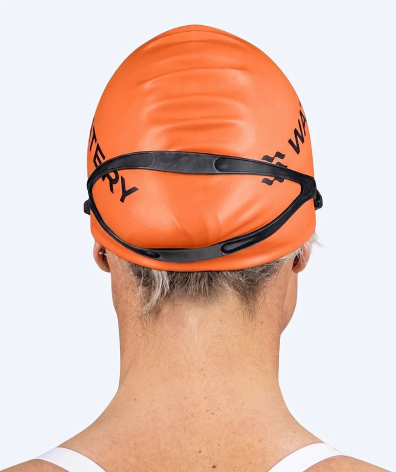 Watery Badekappe für langes Haar - Signature - Orange