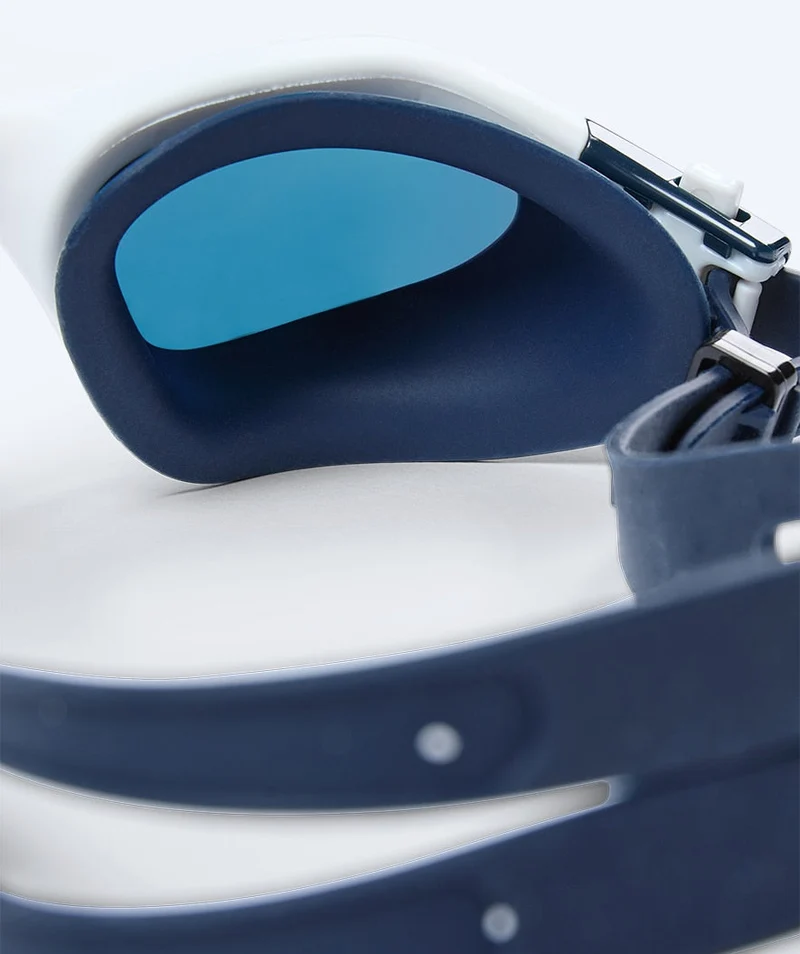Watery Schwimmbrille für Freizeitschwimmer - Raven Mirror - Dunkelblau/Gold