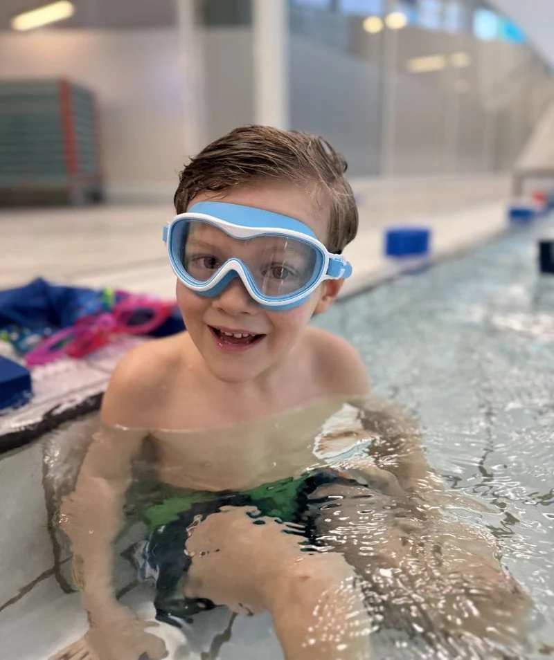 Watery Schwimmbrille für Kinder - Bradford - Blau/Weiß