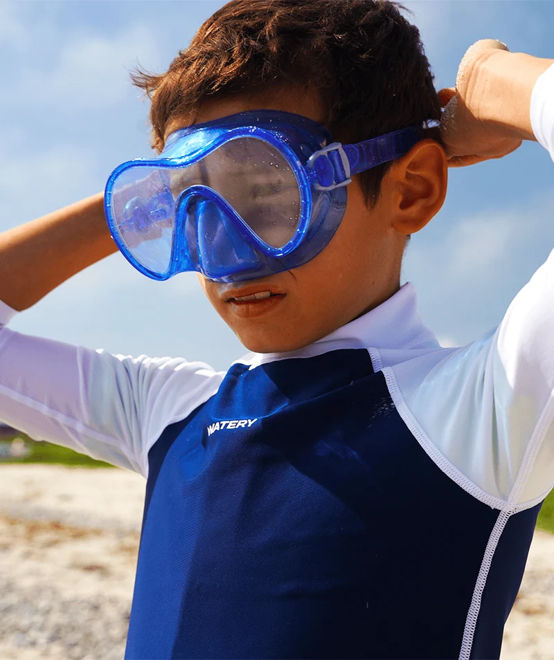Watery Schnorchelset für Kinder (8-15) - Jubal/Rilian - Blau/Schwarz