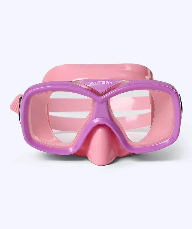 Watery Schnorchelset für Kinder (8-15) - Misu/Fleetwood - Hellrosa/Hellrosa
