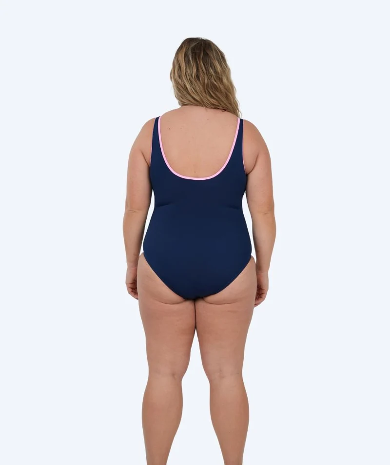 Watery Badeanzug für Damen - Scrylla - Dunkelblau/Hellrosa