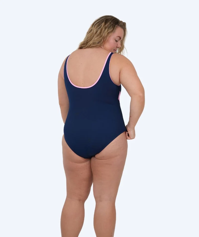 Watery Badeanzug für Damen - Scrylla - Dunkelblau/Hellrosa