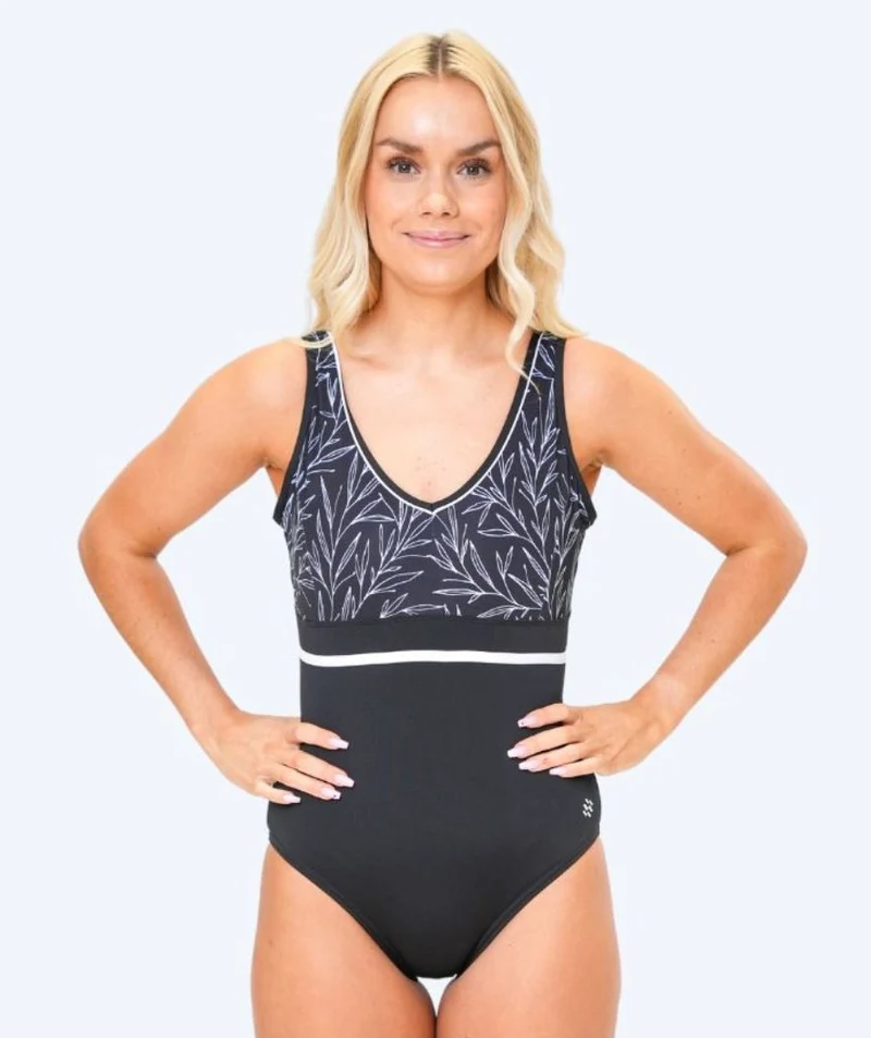 Watery Badeanzug für Damen - Vivien - Schwarz/Weiß
