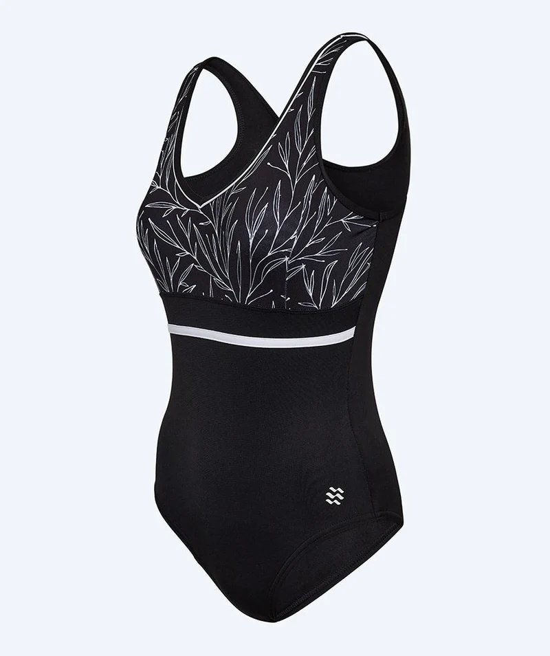 Watery Badeanzug für Damen - Vivien - Schwarz/Weiß