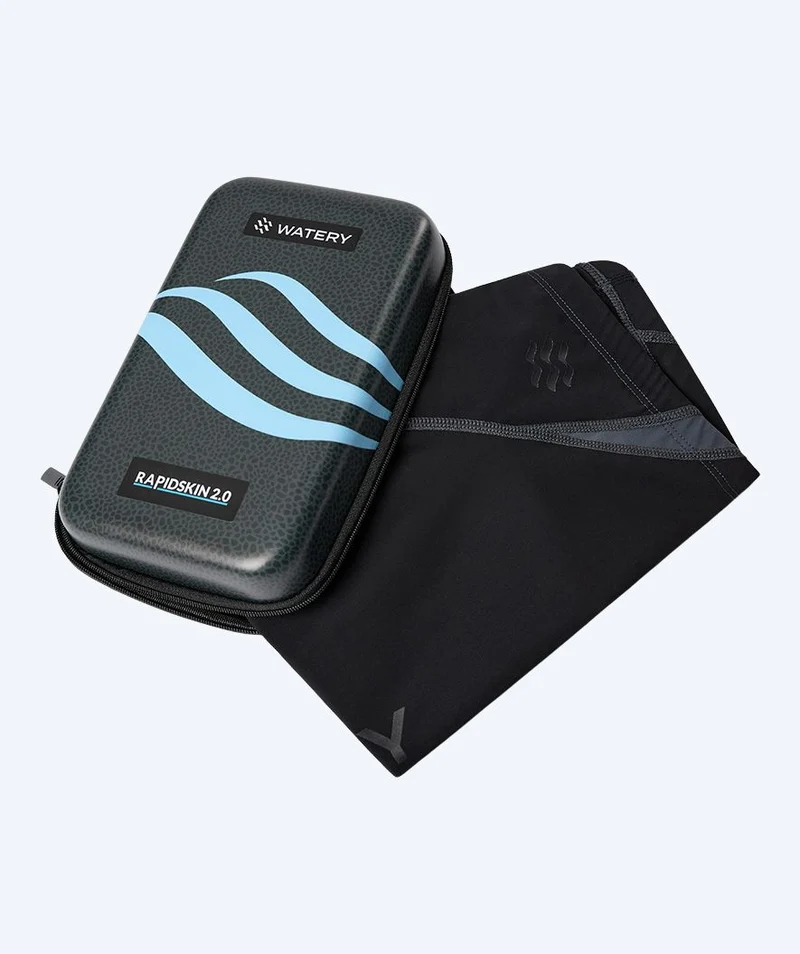 Watery Wettkampf Badehose für Jungen - Rapidskin 2.0 - Schwarz