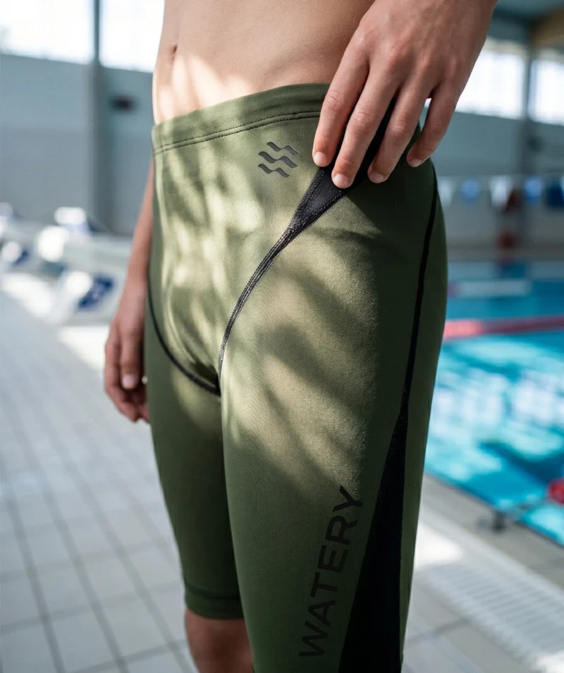 Watery Wettkampf Badehose für Jungen - Rapidskin 2.0 - Grün