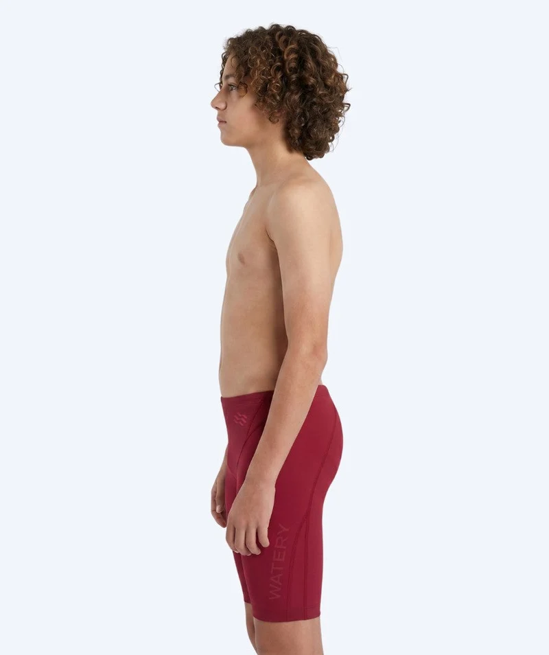 Watery Wettkampf Badehose für Jungen - Rapidskin 2.0 - Rot