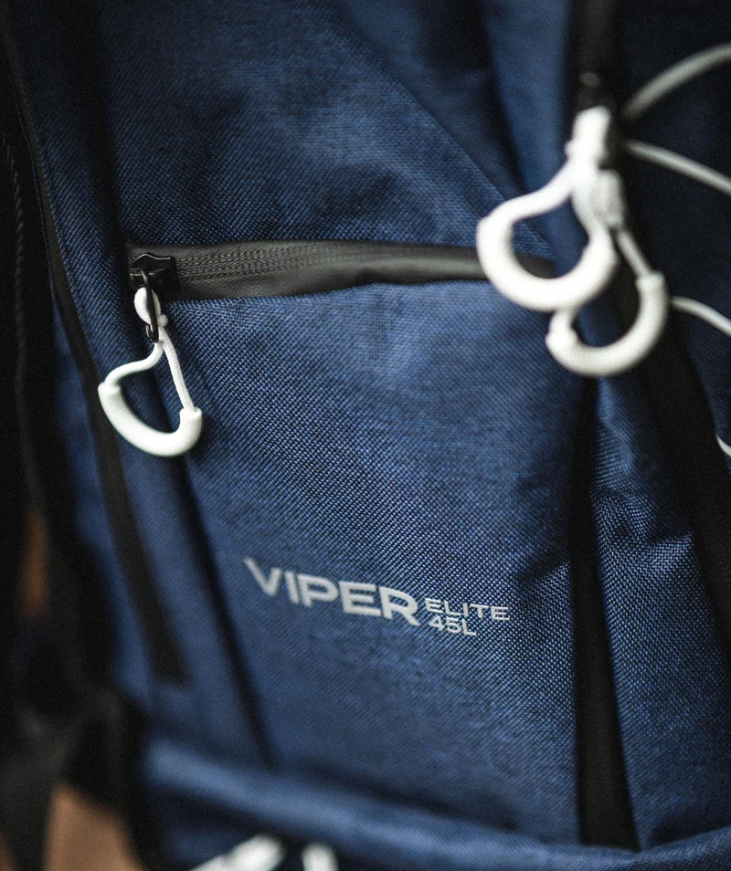 Watery Schwimmrucksack - Viper Elite 45L - Dunkelblau/Weiß
