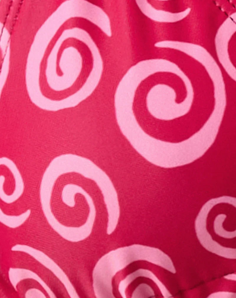 Pamita Bikinioberteil in Mini Swirl Pink