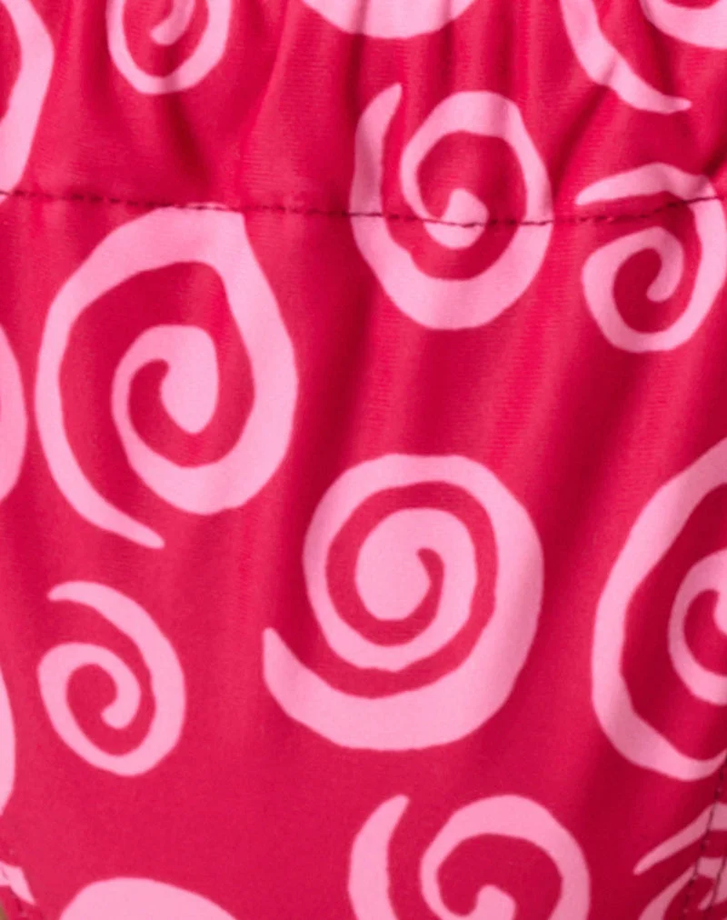 Nakeela Bikini-Unterteil in Mini Swirl Pink