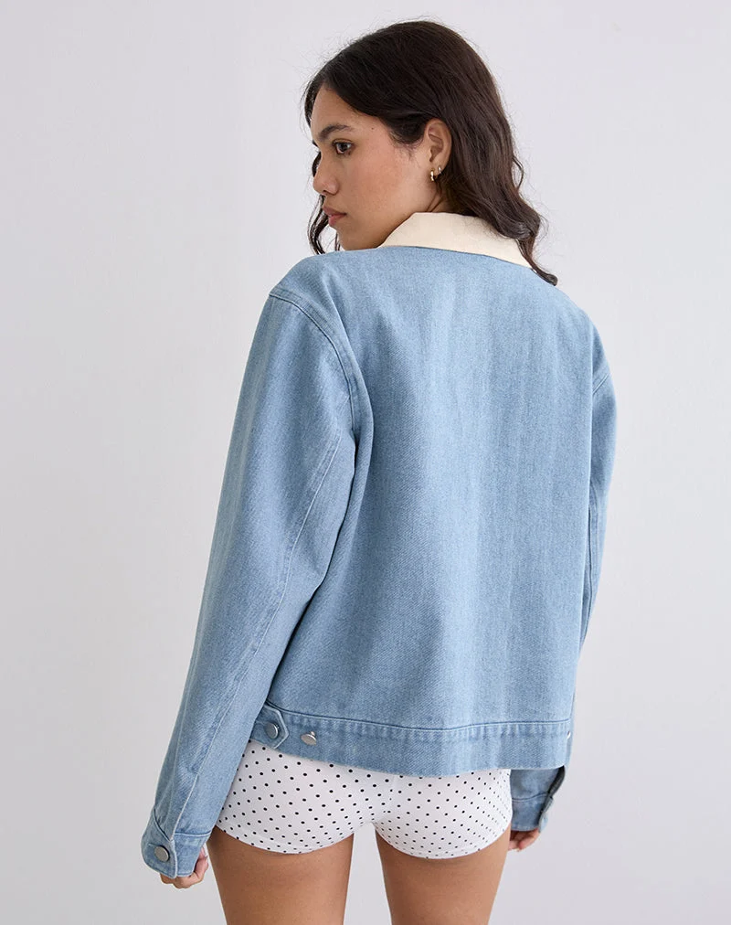 Kahyun Jacke aus Denim Light Wash