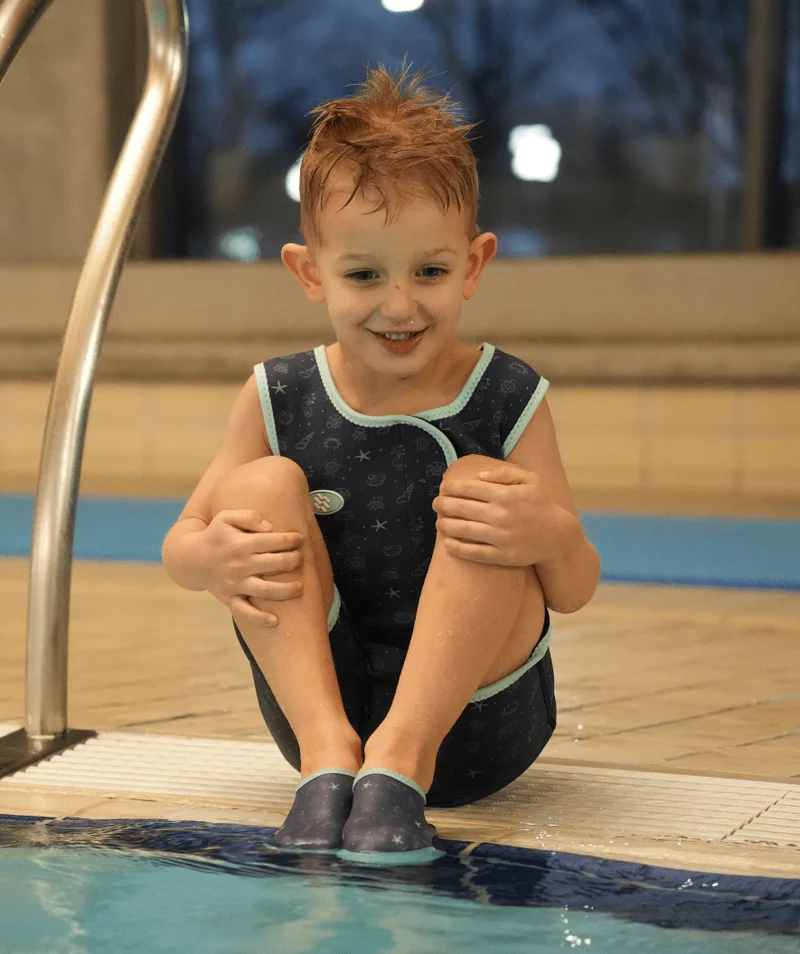 Watery Schwimmsocken für Kinder - Seadon - Atlantic Green