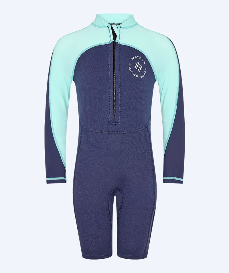 Watery UV Neoprenanzug für Kinder - Calypso Langarm - Atlantic Turquoise