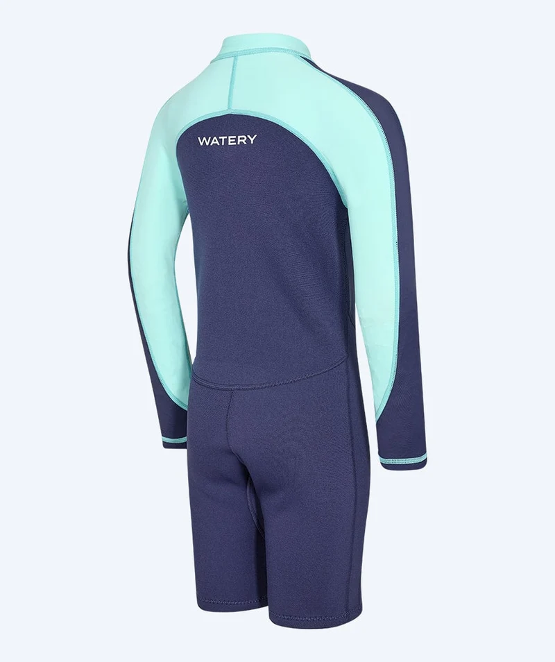 Watery UV Neoprenanzug für Kinder - Calypso Langarm - Atlantic Turquoise