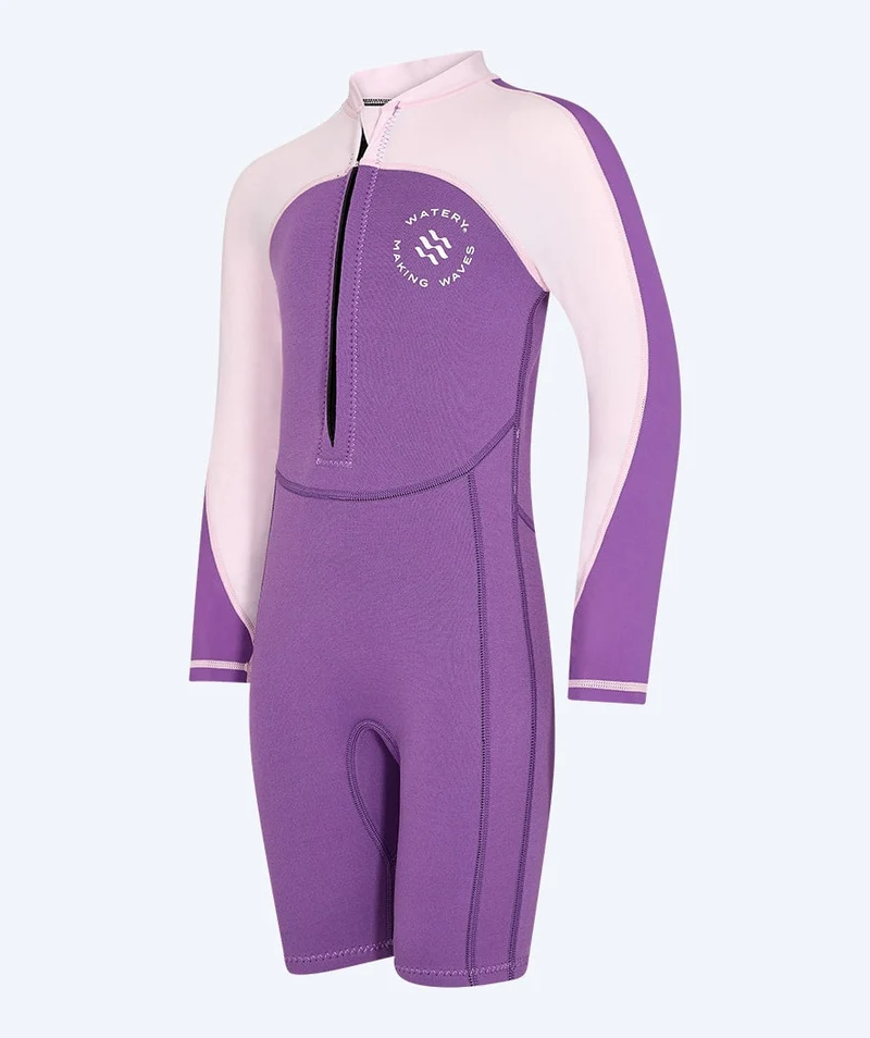 Watery UV Neoprenanzug für Kinder - Calypso Langarm - Atlantic Purple