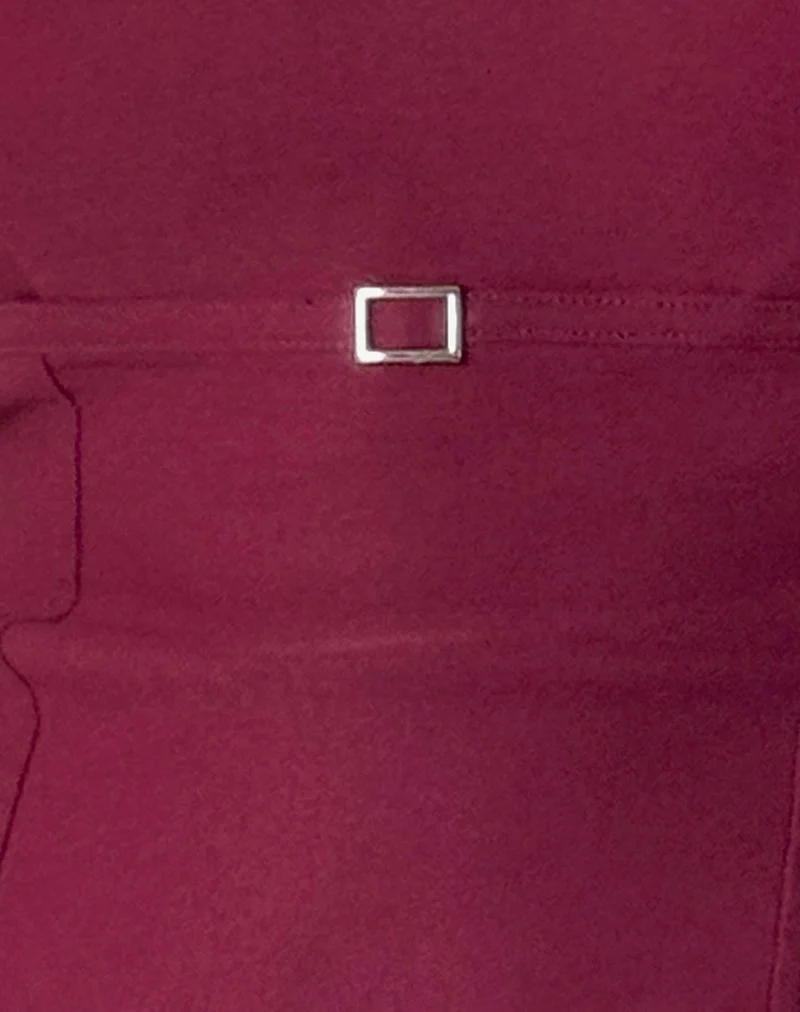 Nasya Neckholder-Top in Tailoring Burgundy