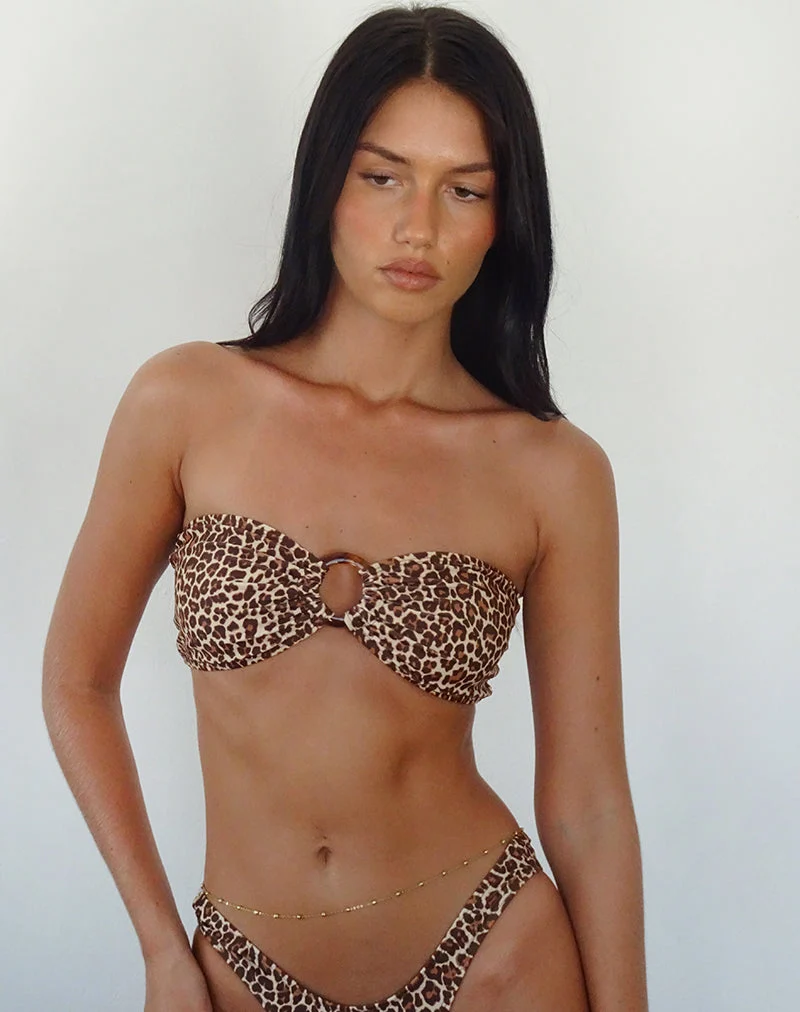 Sorawa Bikini-Oberteil in Rar Leopard