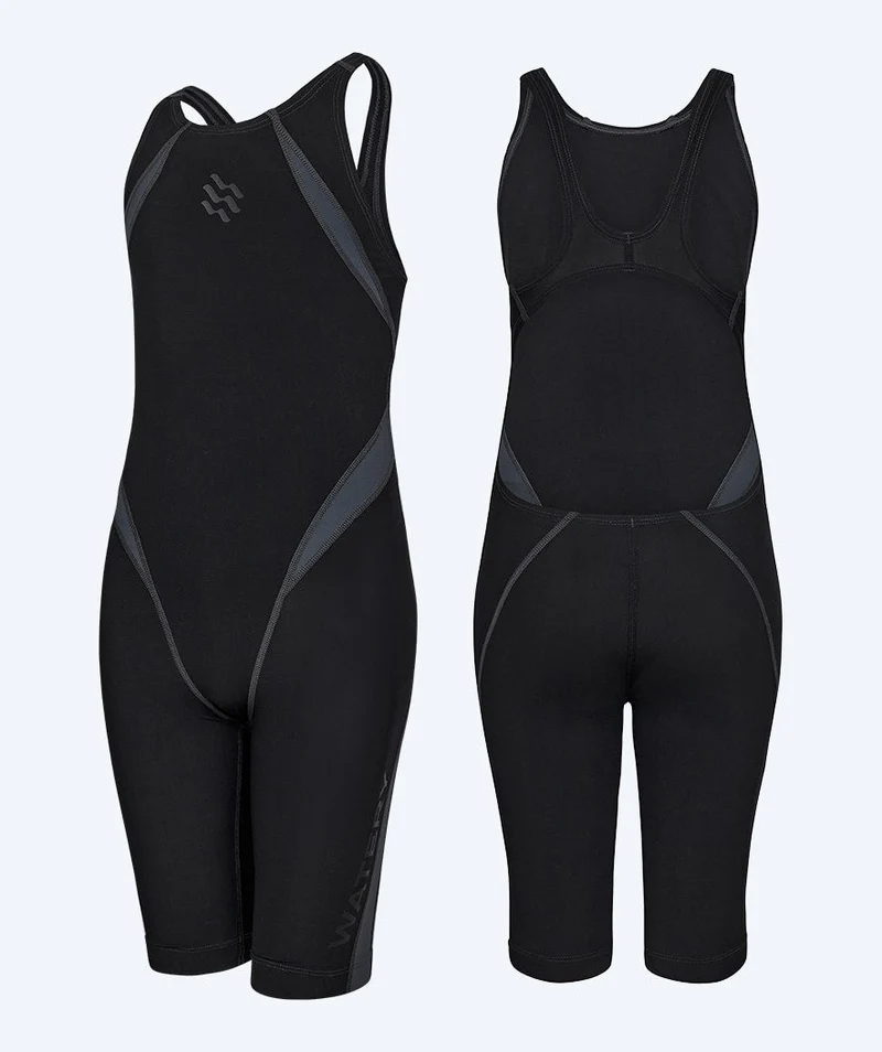 Watery Wettkampf Badeanzug für Mädchen - Rapidskin 2.0 - Schwarz