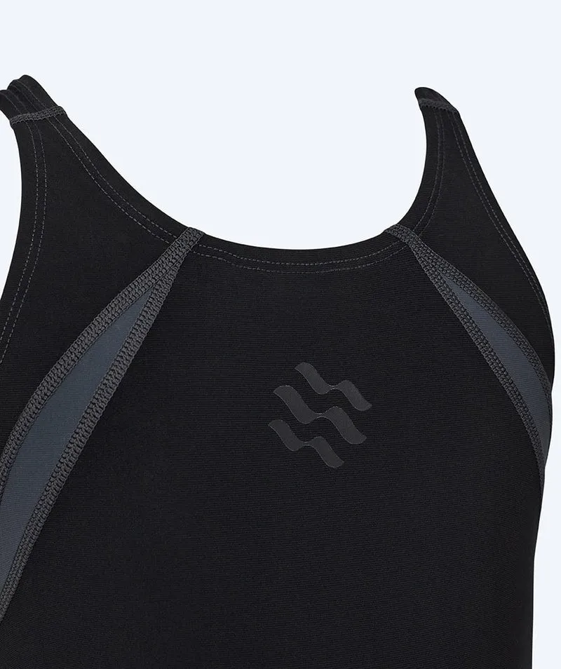 Watery Wettkampf Badeanzug für Mädchen - Rapidskin 2.0 - Schwarz