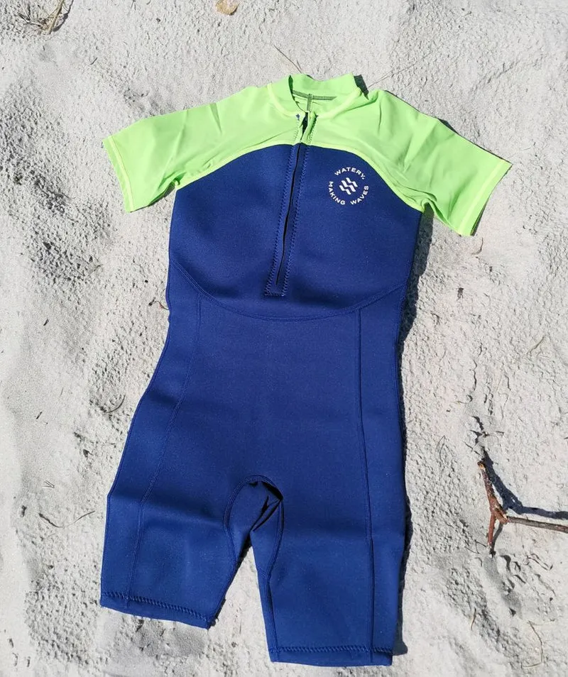 Watery UV Neoprenanzug für Kinder - Calypso Langarm - Atlantic Green