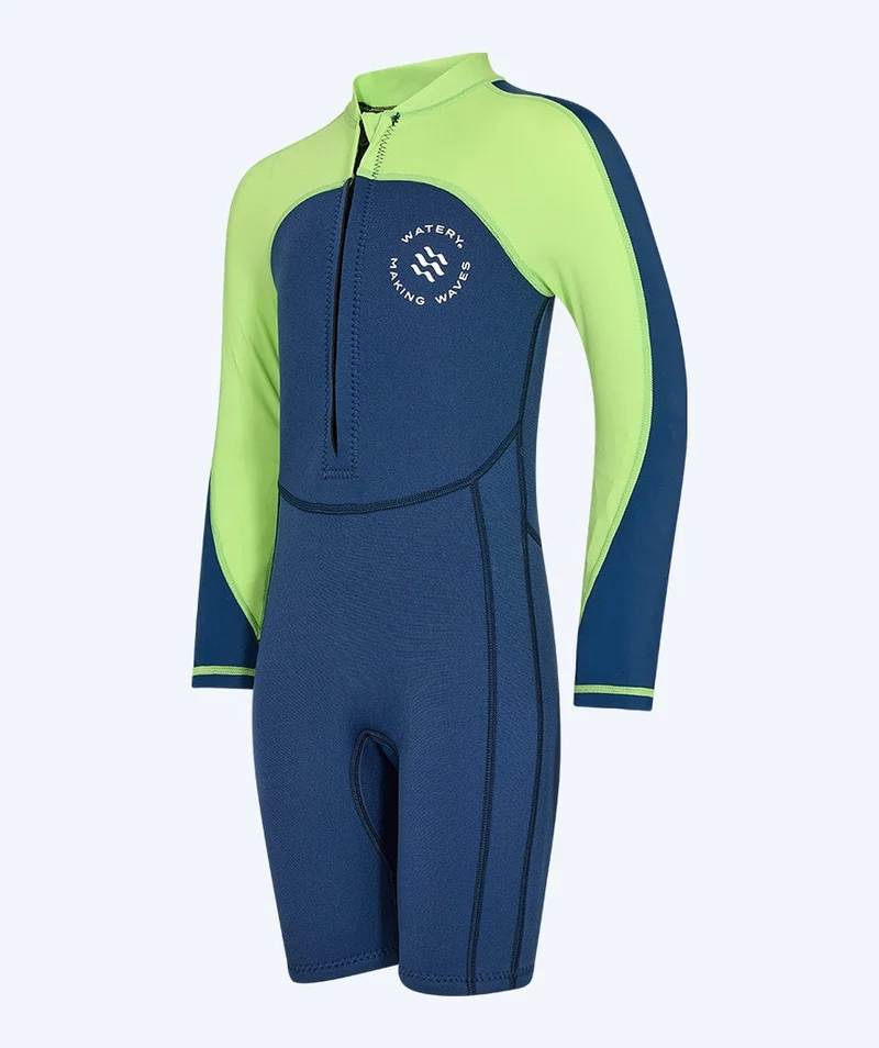 Watery UV Neoprenanzug für Kinder - Calypso Langarm - Atlantic Green
