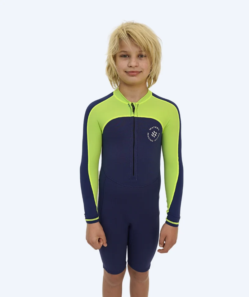 Watery UV Neoprenanzug für Kinder - Calypso Langarm - Atlantic Green