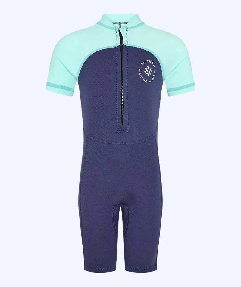 Watery UV Neoprenanzug für Kinder - Calypso Shorty - Atlantic Turquoise