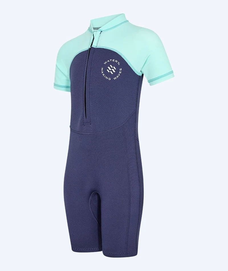Watery UV Neoprenanzug für Kinder - Calypso Shorty - Atlantic Turquoise
