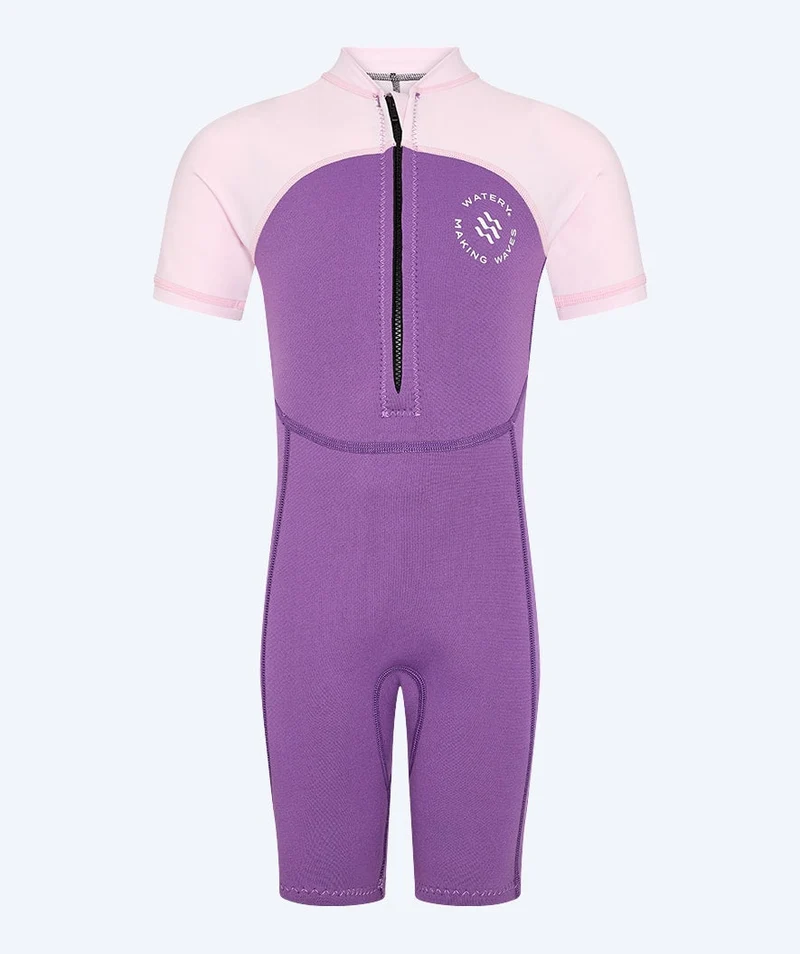 Watery UV Neoprenanzug für Kinder - Calypso Shorty - Atlantic Purple