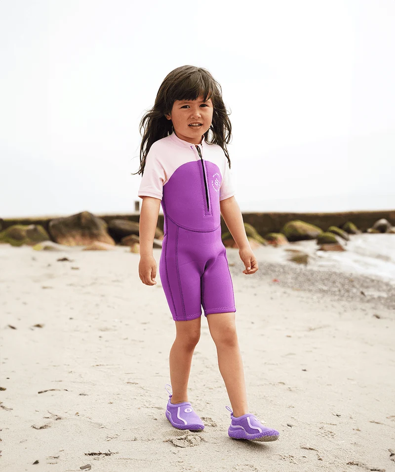 Watery UV Neoprenanzug für Kinder - Calypso Shorty - Atlantic Purple