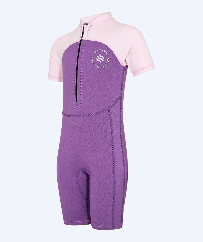 Watery UV Neoprenanzug für Kinder - Calypso Shorty - Atlantic Purple