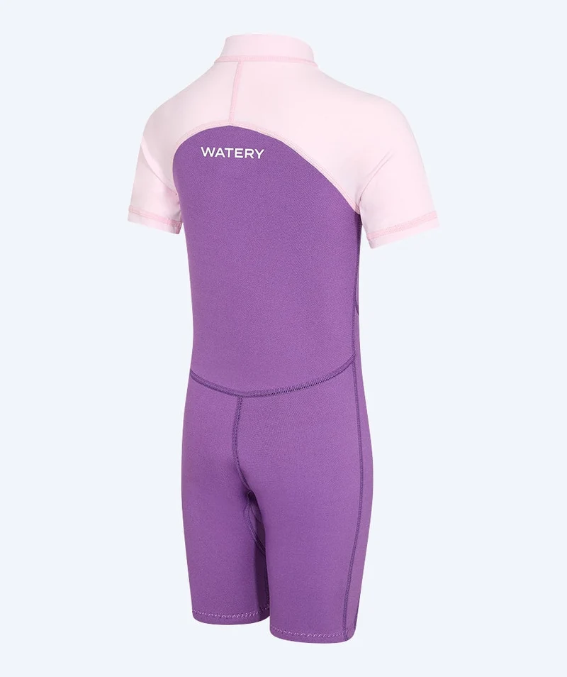 Watery UV Neoprenanzug für Kinder - Calypso Shorty - Atlantic Purple