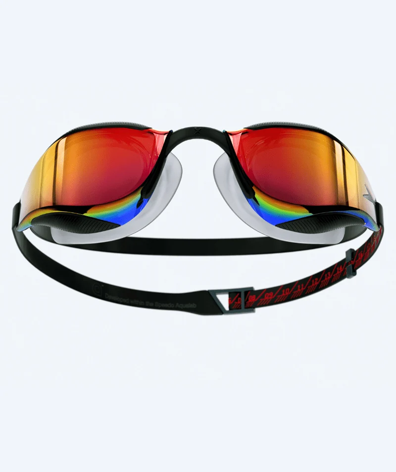 Speedo Elite Schwimmbrillen - Fastskin Hyper Elite Mirror - Schwarz/Gold