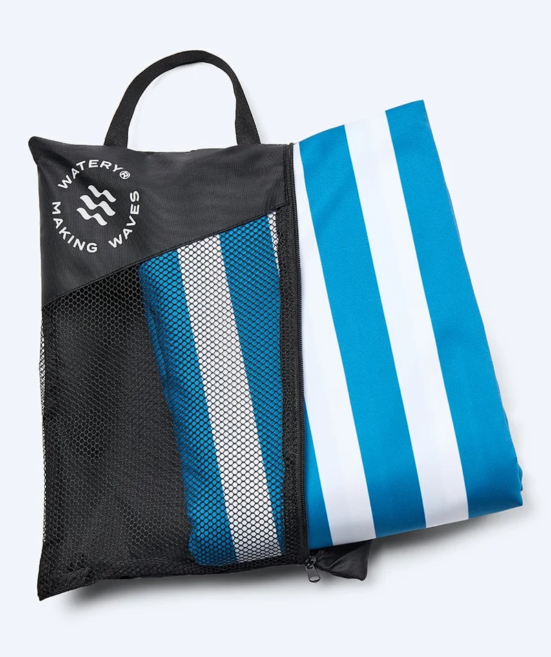 Watery Mikrofaser Badetuch (180 x 200 cm) - Eco Nebraska Family - Blau