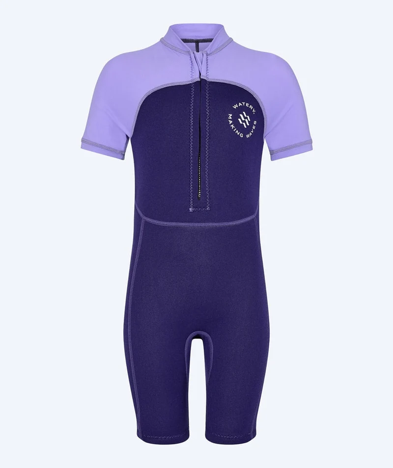 Watery UV Neoprenanzug für Kinder - Calypso Shorty - Lila