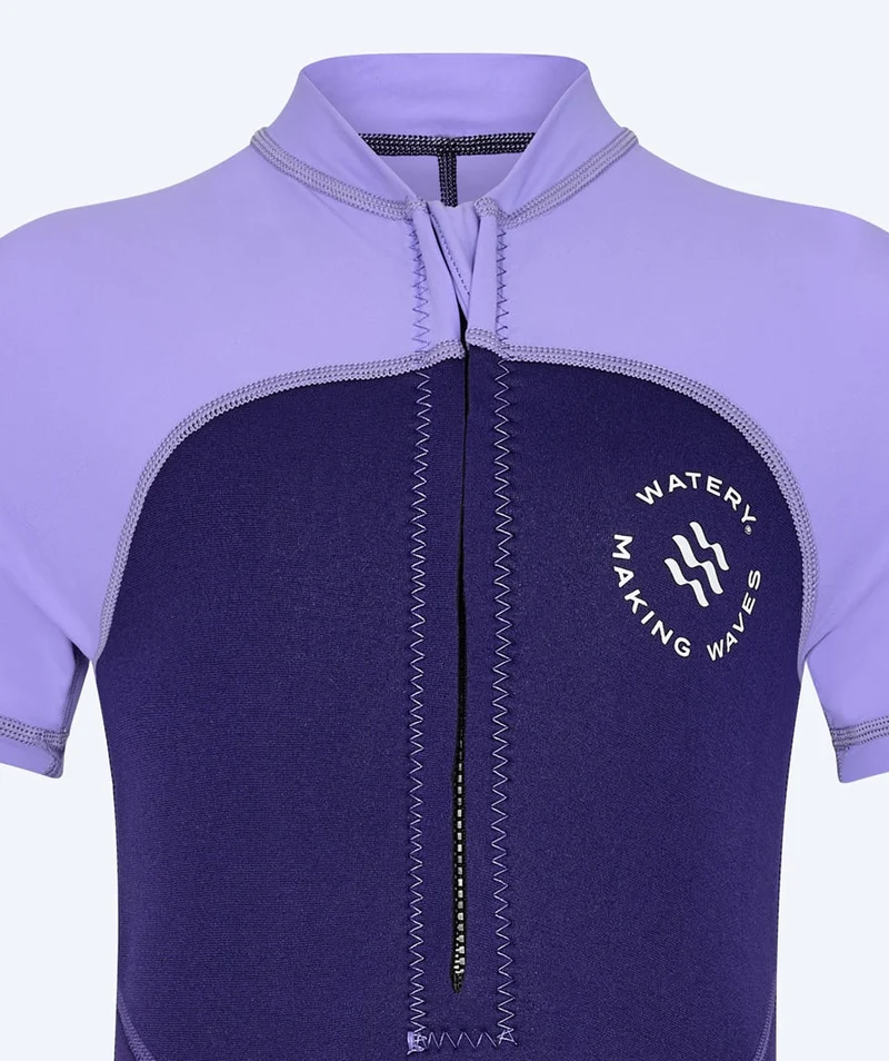 Watery UV Neoprenanzug für Kinder - Calypso Shorty - Lila