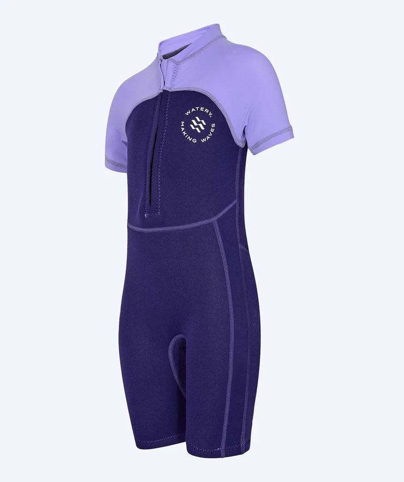 Watery UV Neoprenanzug für Kinder - Calypso Shorty - Lila